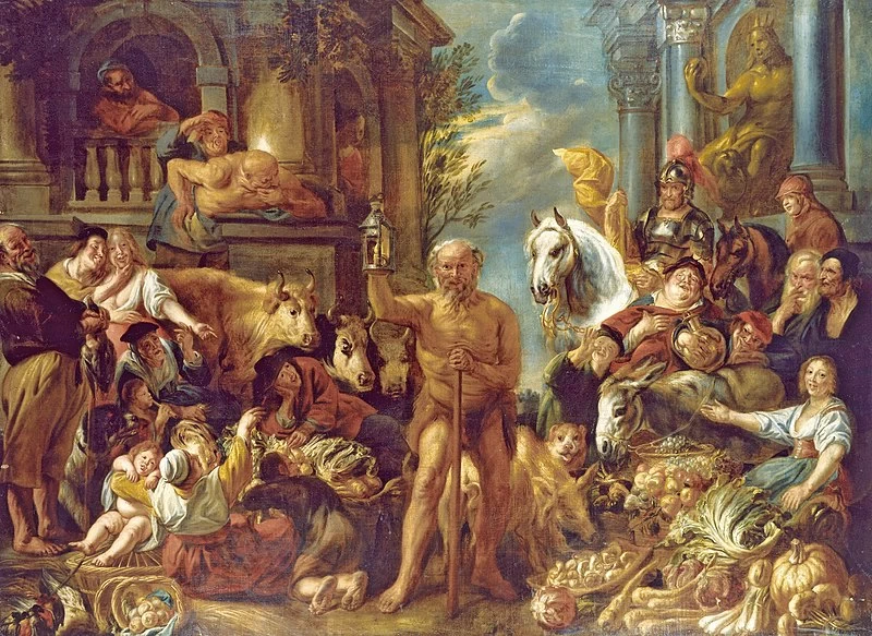 Diogene alla ricerca di un uomo onesto